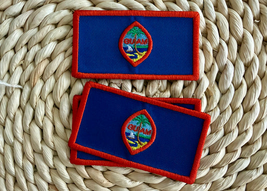 Guam flag patches sew on