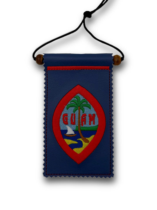 Guam Seal Embroidered Flag Hanger