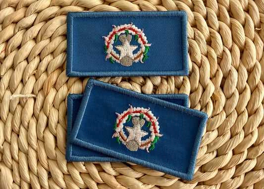 CNMI flag patches sew on